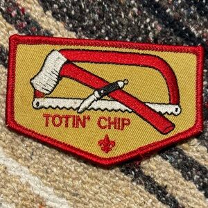 Boy Scout Knife Ax Saw Totin' Chip Patch Emblem Official Licensed BSA Brand
